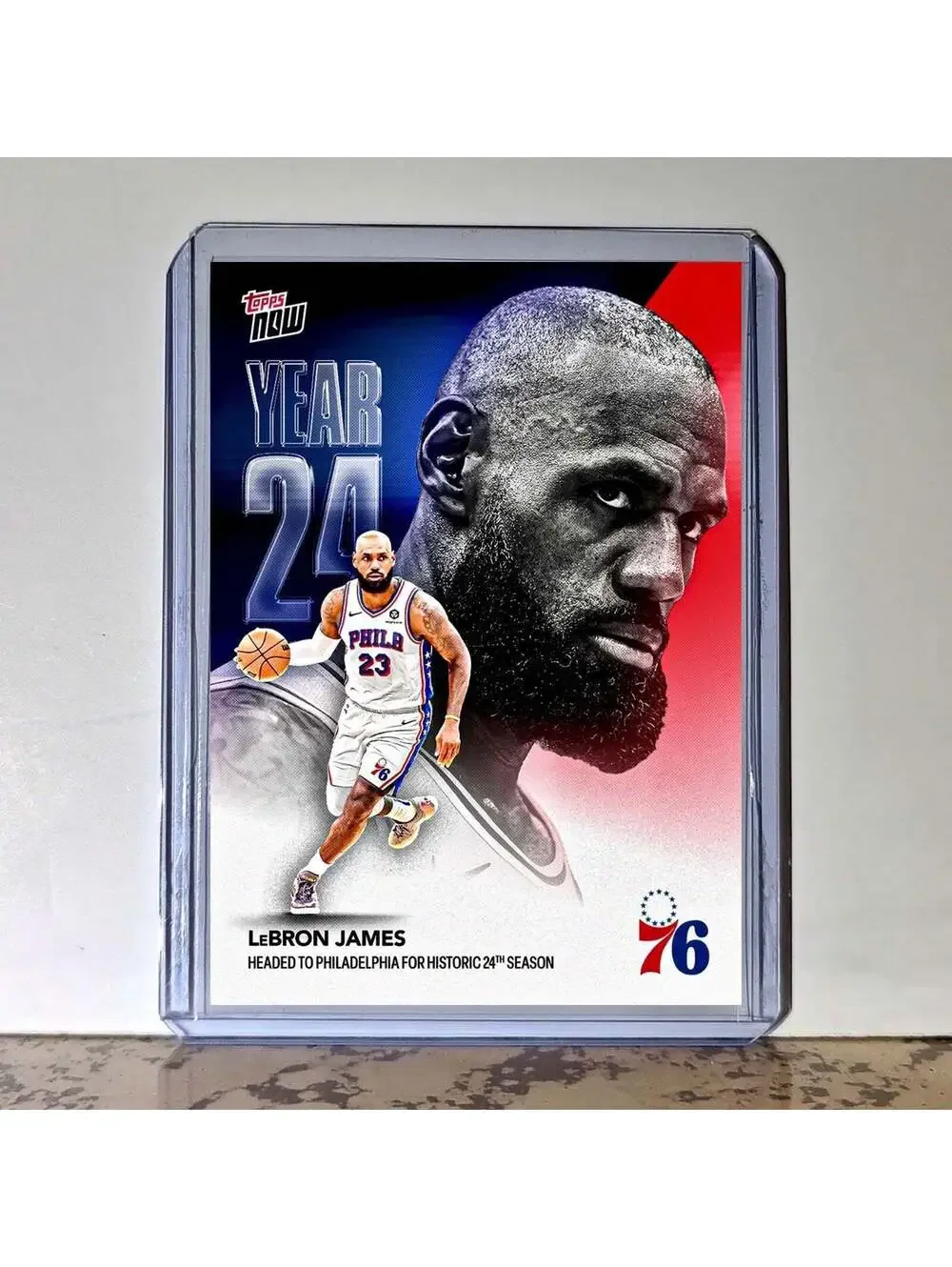 LeBron James 2026-27 Topps Now NBA Basketball Card Philadelphia 76ers PreSale